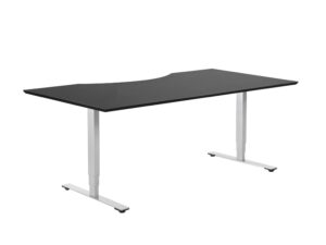 MG Hæve sænkebord | elegant og robust design med stel i stål, integreret kabelstyring, mulighed for flere overfladematerialer og fleksible modulvalg