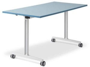 U-Connect klapbord | bord med robust stel og låsbare hjul, bordplade der hurtigt klappes sammen, optimeret til nem opstilling og hurtig ommøblering i fleksible miljøer