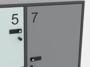 Quadro Lockers | lockers med variation i indvendige rumstørrelser og mulighed for tilpasning efter behov, modulært design til erhvervsmiljøer ￼