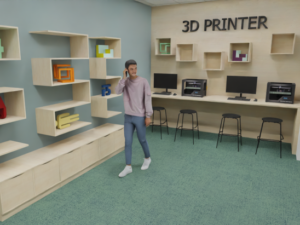 Makerspace faglokale | kreativt læringsrum med fleksible arbejdsstationer, værktøj og digitale teknologier hvor elever udvikler prototyper og innovative løsninger