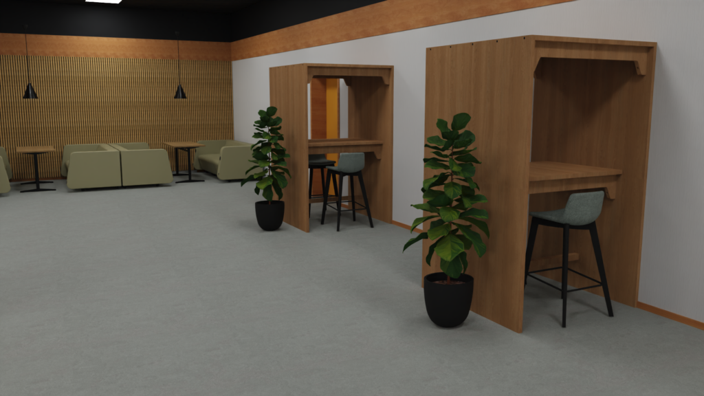 Studiemiljø med zoner | læringsrum med stilleområder, projektzoner og sociale områder til forskellige arbejdsformer