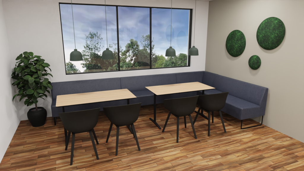 Studiemiljø indretning | moderne læringsmiljø med fleksible arbejdszoner til både fordybelse, gruppearbejde og sociale aktiviteter