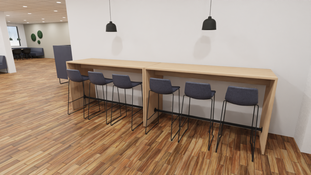 Studiemiljø akustik | læringsmiljø med skærmvægge og lydabsorberende materialer der skaber ro og bedre koncentration